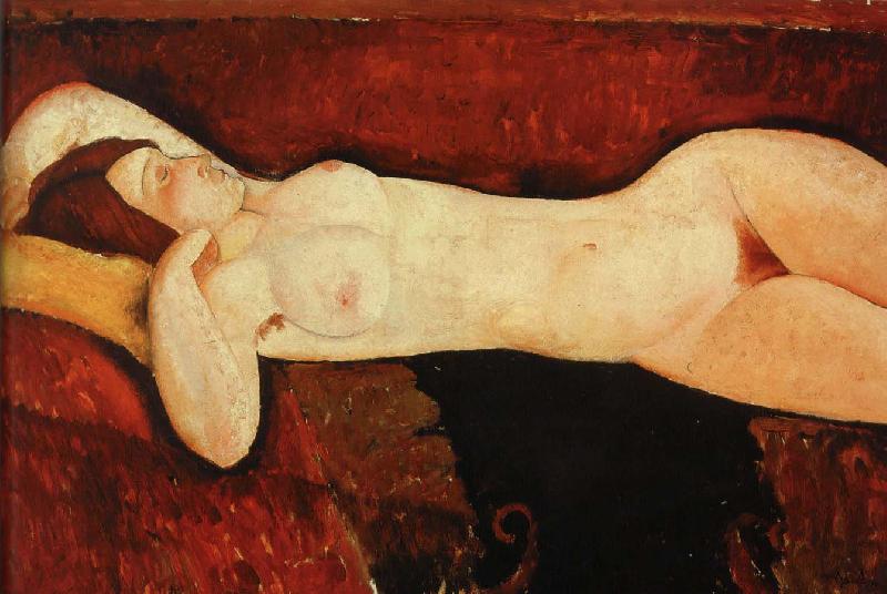 Amedeo Modigliani liggande aktsudie oil painting picture